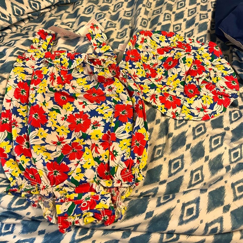 Chaps Outfit with Hat SiZe 6 Months